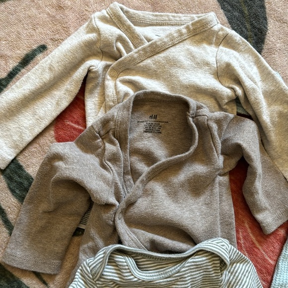 Newborn Baby Bundle Sleep Gowns Onesies Pants Set Caden Lane 16 PCS - Picture 3 of 8